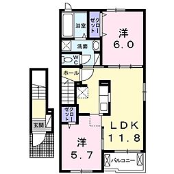 間取図画像 2LDK