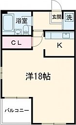 セントレイクセレブ大曽根 9階1Kの間取り