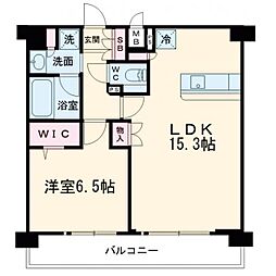 プレサンス東淀川駅前プローシェ 15階1LDKの間取り