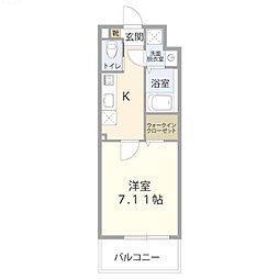 ｋｏｍａｃｈｉ−ｓｏ　17 2階1Kの間取り
