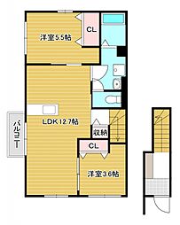 間取図画像 2LDK