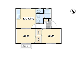 間取図画像 2LDK
