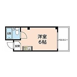 パル・イレブン ワンルームの間取図画像