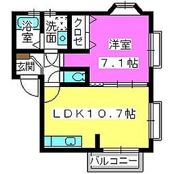 間取図画像 1LDK