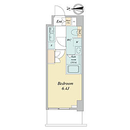 LIME RESIDENCE KAWAGUCHI EAST 1Kの間取図画像