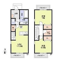 Grace　Court　II 1階2SLDKの間取り