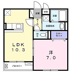 間取図画像 1LDK