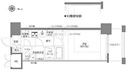 ＡＥＬＬ亀有 4階1Kの間取り
