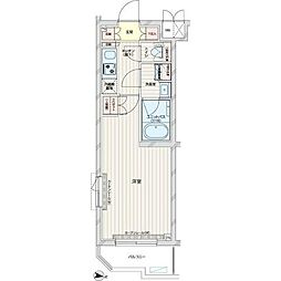 ルーブル練馬赤塚 401 4階1Kの間取り