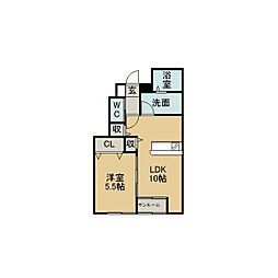 間取図画像 1LDK