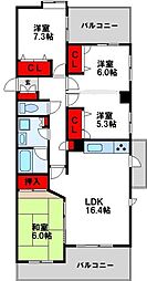 間取図画像 3LDK