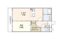 Ｍａｉｓｏｎ　Ｃａｔｅｌｌｅ 5階1LDKの間取り