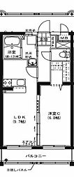 プリメールエスパシオＳ＆Ｔ 1階1LDKの間取り