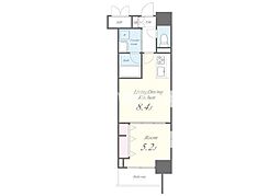 ＲＯＯＴｓ　Ｓｈｉｎｊｕｋｕ　Ｗａｋａｍａｔｓｕｃｈｏ（ルー 13階1DKの間取り