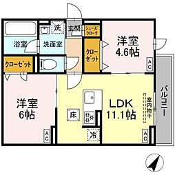間取図画像 2LDK
