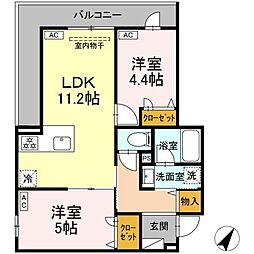 間取図画像 2LDK