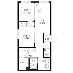 間取図画像 2LDK