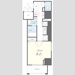 セイワパレス丸の内駅前 2階1Kの間取り