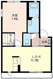 間取図画像 1LDK