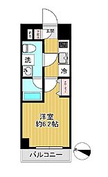 SHOKEN Residence川崎八丁畷 3階1Kの間取り