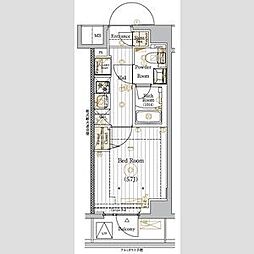 JR京浜東北・根岸線 西川口駅 徒歩11分の賃貸マンション 6階1Kの間取り