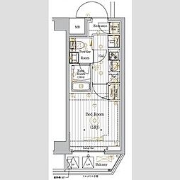 JR京浜東北・根岸線 西川口駅 徒歩11分の賃貸マンション 6階1Kの間取り