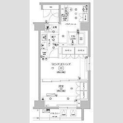 セジョリ墨田EASTIII 5階2Kの間取り