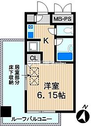 Ｄｅｌｆｉｎｏ 2階1Kの間取り