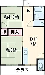 間取図画像 2DK