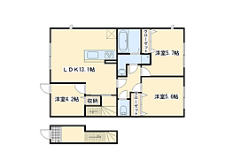 間取図画像 3LDK