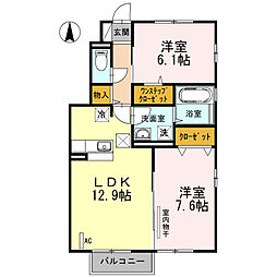 間取図画像 2LDK