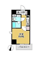 Ｌｅ’ａ横濱鶴見中央弐番館 7階1Kの間取り