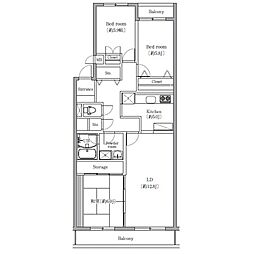 Ｌ−ｃｏｍｍｕＰＬＵＳ相模大野 305 3階3LDKの間取り