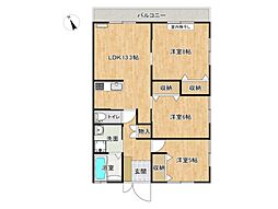 間取図画像 3LDK