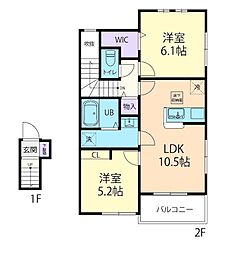 間取図画像 2LDK
