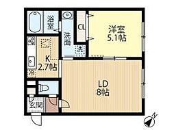 間取図画像 1LDK