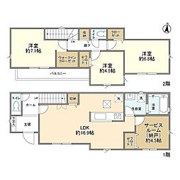 Kolet八王子川口#26 1階3SLDKの間取り