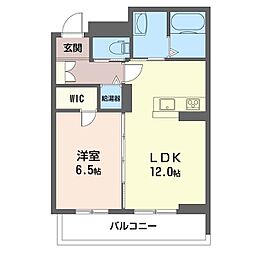 東武伊勢崎線 太田駅 3.6kmの賃貸マンション 1階1LDKの間取り