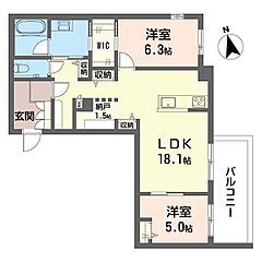物件の間取り