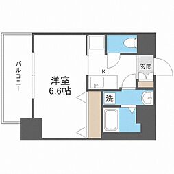 Ｌｕｘｅ海老江II 7階1Kの間取り