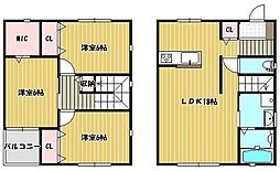 リュミエール城東1番館 1階3LDKの間取り