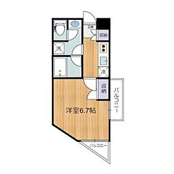ＴＥＲＺＯＣＡＳＡ 3階1Kの間取り