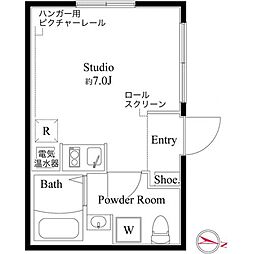 CASA PIAZZA 錦糸町 2階ワンルームの間取り