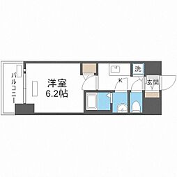 プレサンス扇町駅前 10階1Kの間取り