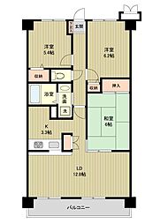 カルム−ドゥ町田 9階3LDKの間取り