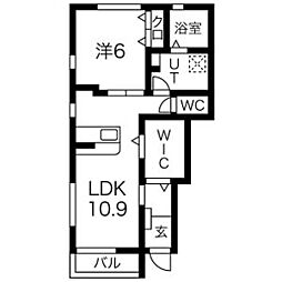 Felice(フェリーチェ) 1階1LDKの間取り