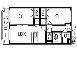 間取図画像 2LDK