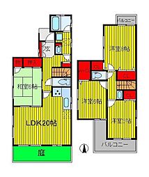高田一戸建て 1階4LDKの間取り