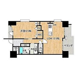 ラクラーレ大曽根 1103 11階1LDKの間取り