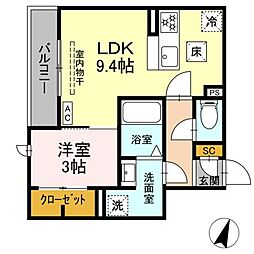 間取図画像 1LDK